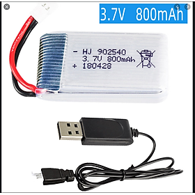 Pin kèm sạc 3.7v 800mah Pin sạc máy bay