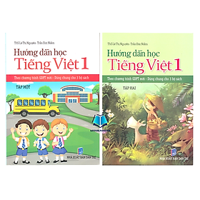 Sách - Combo Hướng dẫn học Tiếng Việt 1 tập 1 + 2 (Theo chương trình GDPT mới)