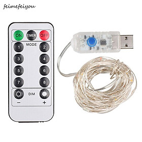 Mua 5m 50led copper Wire LED String Lights USB Powered+Remote Controller New Year Christmas Gift