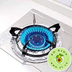 Mua Set 10 Tấm Giấy Bạc Lót Bếp Ga  Chắn Dầu Mỡ - 10 tờ giấy giấy bạc lót bếp ga tiện ích loại tròn