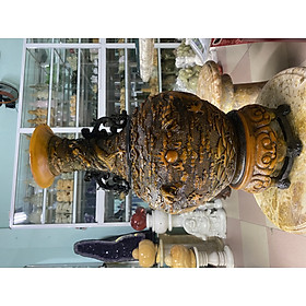 Mua Lộc Bình  Lục Bình  Bình Hoa Chạm Rồng Hai Da Sắc Nét Đá Đúc - cao 52cm