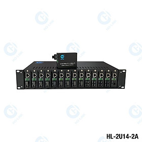 Mua Khung nguồn tập trung 14 media converter Ho-link HL-2U14-2A - Hàng Chính Hãng
