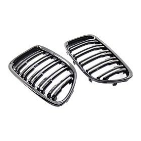 2pcs Front Grille Cover for BMW X1 E84 11-16 51117347670 Vehicle Replacement