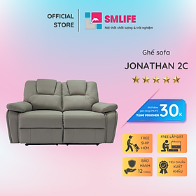 Mua Ghế sofa đôi ngã lưng thư giãn sang trọng SMLIFE Jonathan 2C | D157 x  R96 x C99cm | nâng hạ lưng ghế