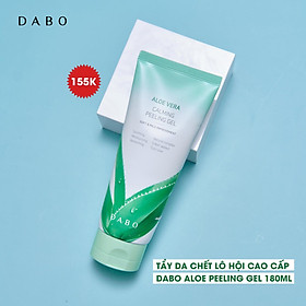 Tẩy da chết trắng da Lô Hội Hàn Quốc cao cấp - DABO Aloe Vera Calming Peeling Gel 180ml