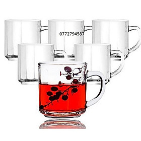 Mua Tách Trà Sọc Có Quai Union Stack Tea Cup 295ml | Thủy Tinh Cao Cấp   Nhập Khẩu Thái Lan