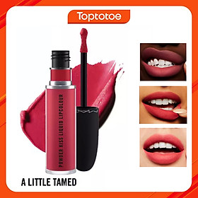 Son Kem Mac Powder Kiss Liquid Lipcolour 988 A Little Tamed - Hồng Đào