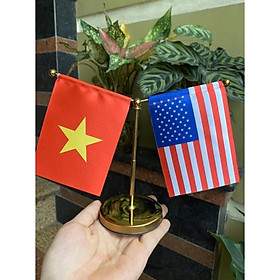 Mua cờ trang trí mini việt mỹ