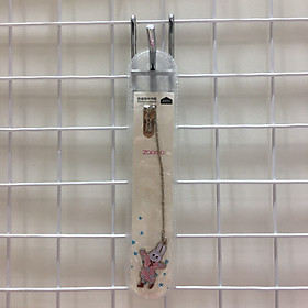 Bookmark kim loại Zoomo mặt dây chuyền sáng tạo - Thỏ váy hồng