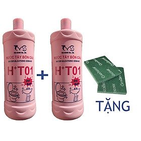 Combo 2 tẩy bồn cầu hàng ngày cực mạnh HT01-TVS-960ML (TẶNG NGAY PAD CHÀ RỬA)