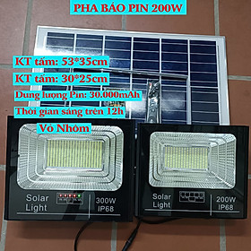 Mua Đèn Led Năng lượng mặt trời CAO CẤP IP67 200W  TẤM PIN RỜI SOLAR PANEL 45 x 35 CM   tuân thủ quy định bảo vệ môi trường RohS ( Hình ảnh do shop tự chụp)