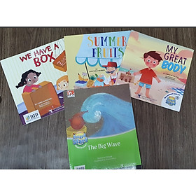 [Download Sách] Combo 4 truyện đọc ISS Readers 1: My Great Body, Summer Fruits, We Have a Box, The Big Wave