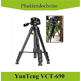 Chân máy ảnh YUNTENG VCT-690 ( Chính hãng)-China . Tặng Da cừu - Da thật