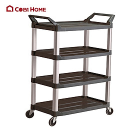 Mua Xe đẩy đồ 4 tầng bằng nhựa Hi5 HORECA TRUST mã 4026BK