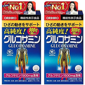 Combo 2 hộp Thực phẩm bảo vệ sức khỏe bổ xương khớp Orihiro Glucosamine 1500mg hộp 900 viên