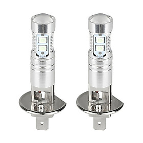 1 Pair Dc 12v H3 H1 10smd 2835 Super Bright Car Led Fog Light Headlight Bulbs