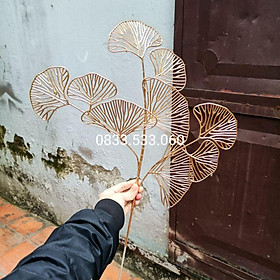 Mua Cành lá táo  lá rẻ quạt  dương xỉ  tú cầu   đuôi công phủ vàng loại 1- Cành điểm mix đào đông- Hoa lụa Minh Hòa