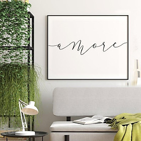 Mua Tranh in cao cấp | Typography-Amore Printable Art  Amore Sign 37   tranh canvas giá rẻ