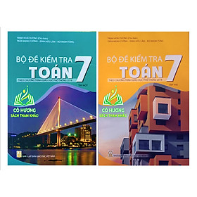 Sách - Combo Bộ đề kiểm tra toán 7 - tập 1 + 2 ( theo chương trình giáo dục phổ thông 2018 ) - KL