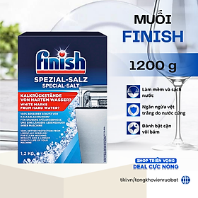 Combo Viên rửa bát Finish Nhật 150 viên + Muối Finish 1,2kg + Nước làm bóng Finish 400ml