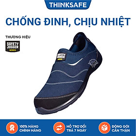 Mua Giày bảo hộ lao động nam Jogger Yukon siêu nhẹ  thoáng khí  chống dập ngón  chống trượt  không dây - Thinksafe