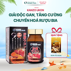 Viên Uống Bổ Gan Kanzo Ukon Genki Fami Nhật Bản, Hỗ Trợ Giải Độc, Tăng Cường Chức Năng Gan (90 viên/30 ngày)