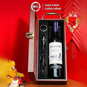 Rượu Vang Đỏ Zuccardi Q Tempranillo 750ml 14.5% ( KÈM HỘP DA ĐỎ) - Argentina - Hàng Chính Hãng