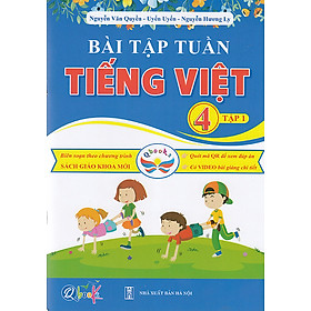 Sách - Bài tập tuần Tiếng Việt 4 tập 1 (Biên soạn theo chương trình sách giáo khoa mới)