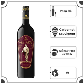 Rượu vang đỏ Pettavel Premium Old Vine Carbernet Sauvignon 2018 750ml 14.8% Alc