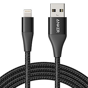 Dây Cáp Sạc Lightning Cho iPhone Anker Powerline+ II 0.9m (Không Kèm Bao Đựng) - A8452 - Hàng Chính Hãng