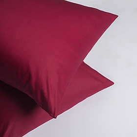 Mua  Nhiều màu  01 Vỏ Gối Nằm Gòn Bedding Cotton 100% Hàn Quốc Màu Trơn 50x70 cm