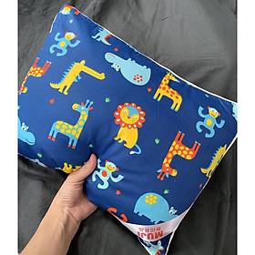 Gối trẻ em vải 100% cotton mịn sấy hương hoa lavender thơm ngát ( giao hình ngẫu nhiên )