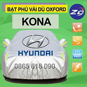 Bạt trùm xe ô tô Hyundai Kona vải dù oxford cao cấp áo trùm che phủ xe hơi, bạc phủ xe ô tô chống nóng,mưa,bụi