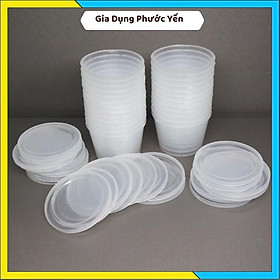 Mua Cốc nhựa làm sữa chua có nắp ( 25k/10 chiếc)
