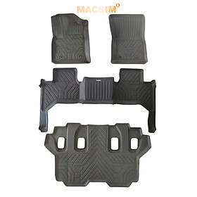 Thảm lót sàn ô tô xe Toyota Land cruiser LC300 2022+ (sd) nhãn hiệu Macsim - chất liệu tpe cao cấp màu đen