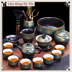 Mua Bộ trà kiểu Nhật 8 chén đầy đủ dụng cụ  hàng cao cấp họa tiết sắc nét