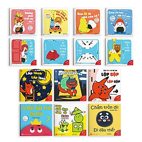 [Download Sách] Sách Ehon - Combo 14 cuốn Hình khối, Âm thanh, Giri - Ehon Nhật Bản cho bé 0-6 tuổi