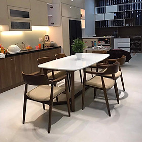 Mua Bộ bàn ăn mặt đá 6 ghế cao cấp BAMSF15 Juno Sofa Kích thước 1m6 x 80 x 75cm