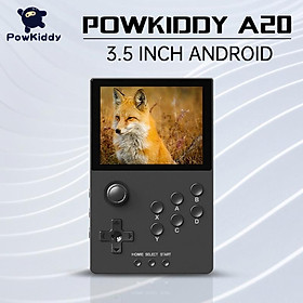 Trò chơi cầm tay Powkiddy A20 mới S905D3 CHIP 3.5 "FIL FIT FITS Màn hình IPS Trẻ em Hỗ trợ Quà tặng Hỗ trợ quà tặng Android Màu sắc bản địa: Đen