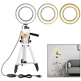 LED Dimmable  Light Studio Photo Video Lamp Camera Phone Tripod Holder