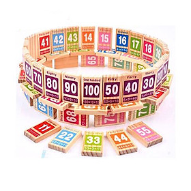 Đồ Chơi Gỗ Skids - Domino học số kèm tiếng anh, cho bé vừa học vừa chơi đầy hiệu quả