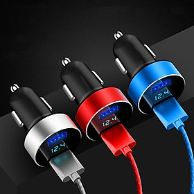 Mua Tẩu sạc nhanh thông minh có màn hình led hai cổng USB hàng cao cấp