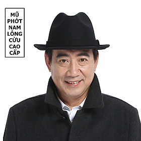 Mũ phớt nỉ nam trung niên vành rộng 4.5cm MP005 - Tặng đế giữ form mũ