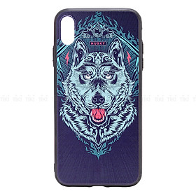 Ốp Lưng Leoleo Dành Cho iPhone XS Max 3D Husky - Hàng Nhập Khẩu