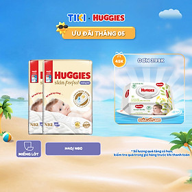 Combo 2 Miếng lót sơ sinh Huggies Tràm Trà Newborn 2 N40/N60