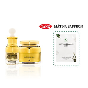 Bộ 2 sản phẩm Trắng Da Ngừa mụn KN Beauty chuyên sâu: Kem dưỡng 25g + Serum 30ml - Quà Tặng Mặt Nạ