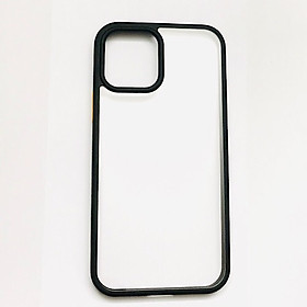 Ốp lưng cho iPhone 12 (6.1) và 12 Pro (6.1) hiệu Rock viền màu chống sốc (trong suốt không ố màu) - Hàng nhập khẩu