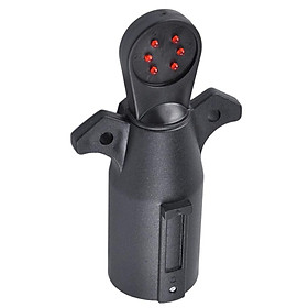 Waterproof 7-Way Trailer Truck Electrical Cable Connector Plug Socket