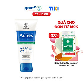 Sữa rửa mặt dưỡng trắng dạng kem Acnes Whitening+ Cleanser 100g
