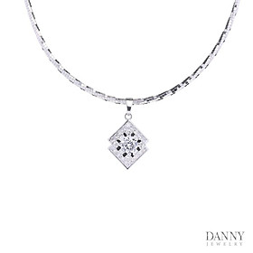 Mặt Dây Chuyền Nữ Bạc 925 Danny Jewelry Xi Bạch Kim DI4GZ001